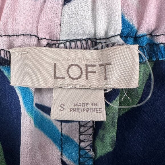 Ann Taylor Loft Womens Floral Maxi Skirt Size S Polyester Blue/Green - Picture 3 of 5